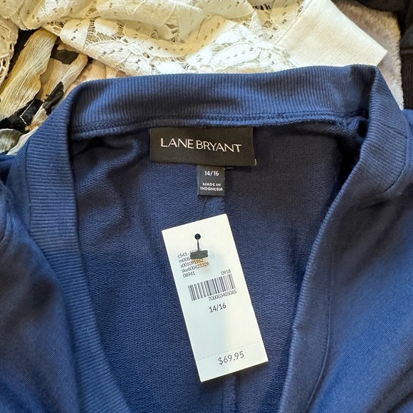 Lane Bryant navy blue soft cotton 3/4 sleeve dress 14-16 - Picture 11 of 11